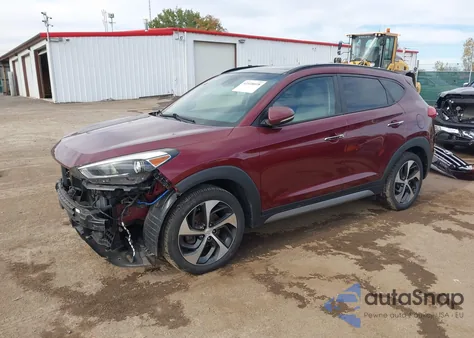 2017 Hyundai Tucson Limited из США, поврежденный, VIN KM8J3CA29HU307891